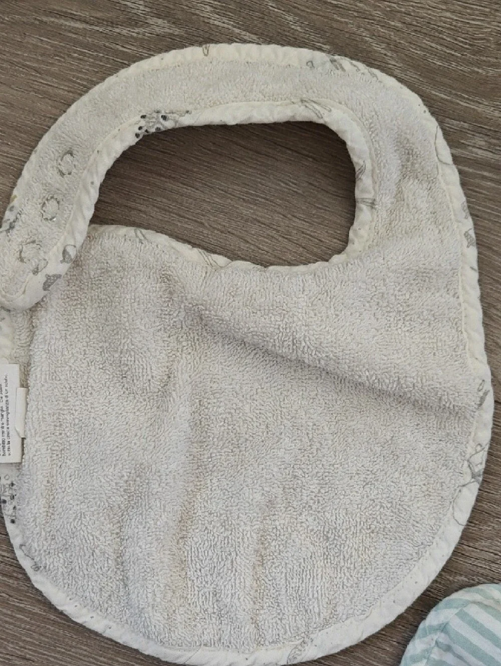 PEHR Soft Pastel Baby Bib Set 3 - Green and Cream